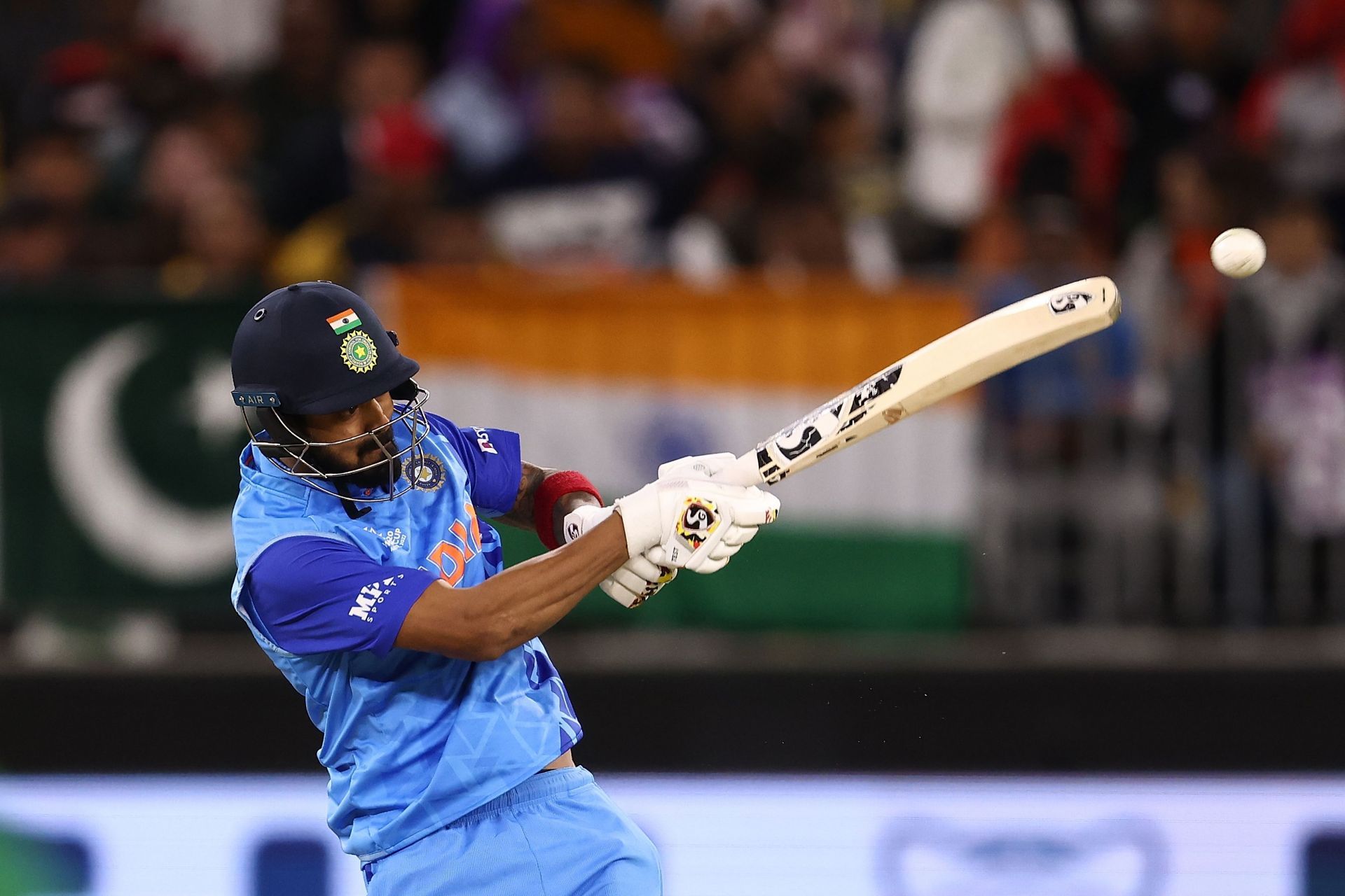KL Rahul struck four sixes during his innings.