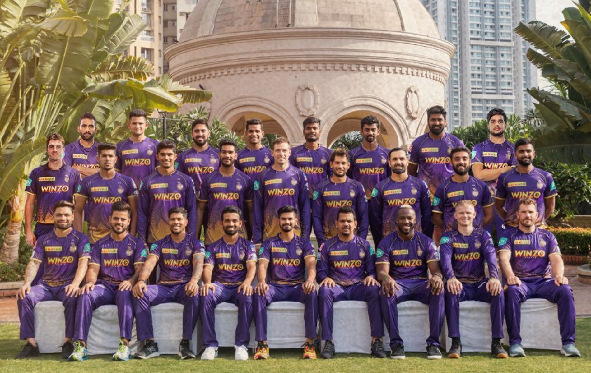 Kolkata Knight Riders squad. (Image source: Twitter)