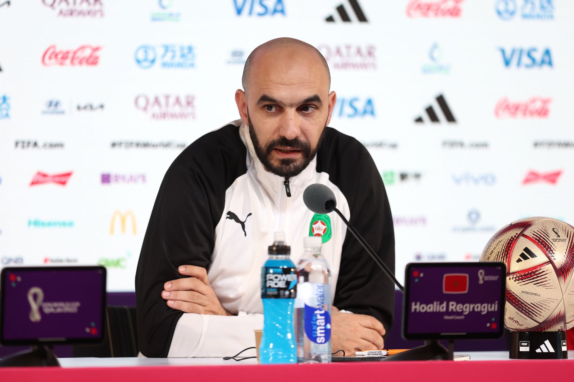 Morocco Press Conference - FIFA World Cup Qatar 2022: Walid Reagragui