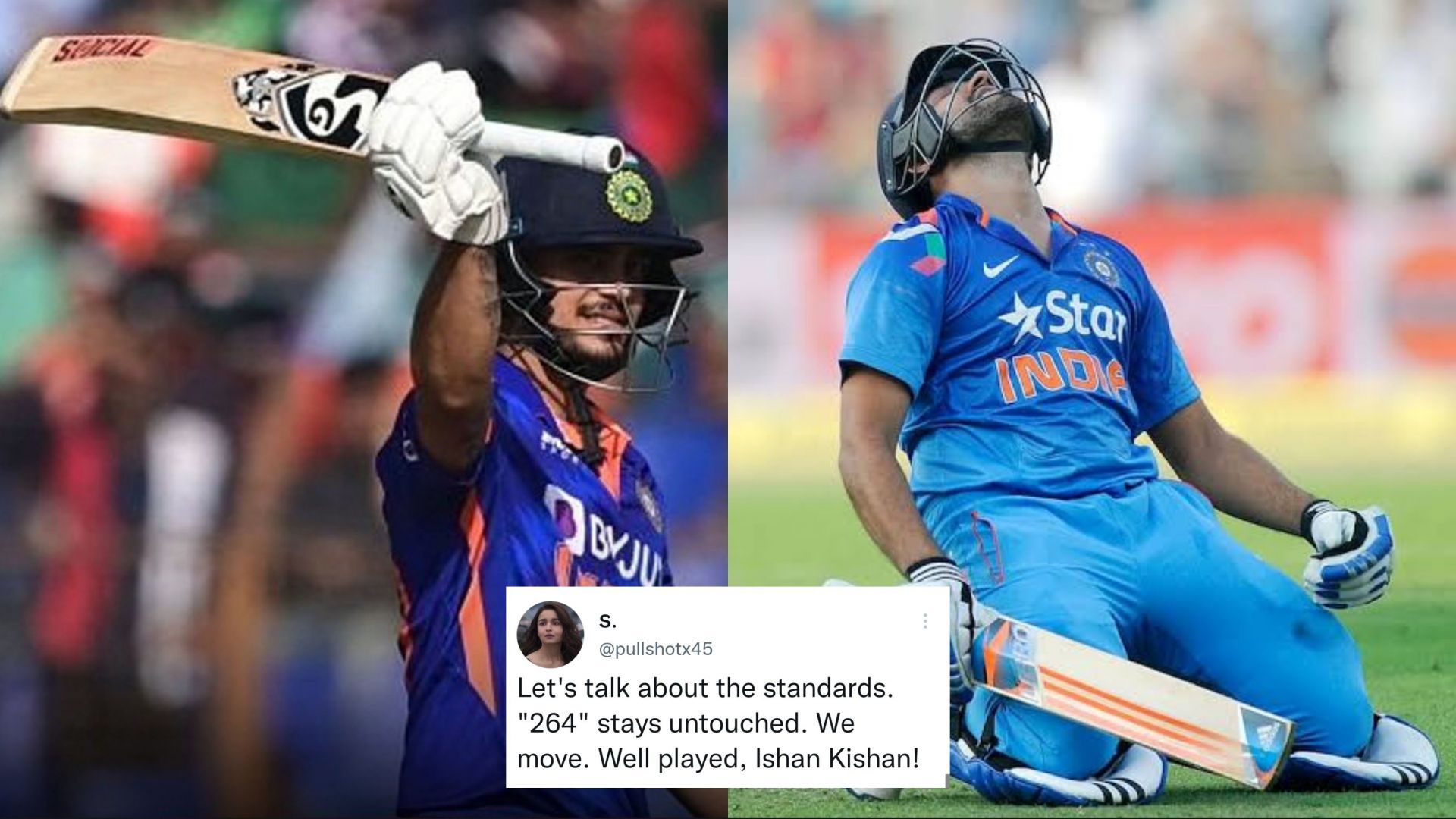 Ishan Kishan played a knock of 210 runs against Bangladesh