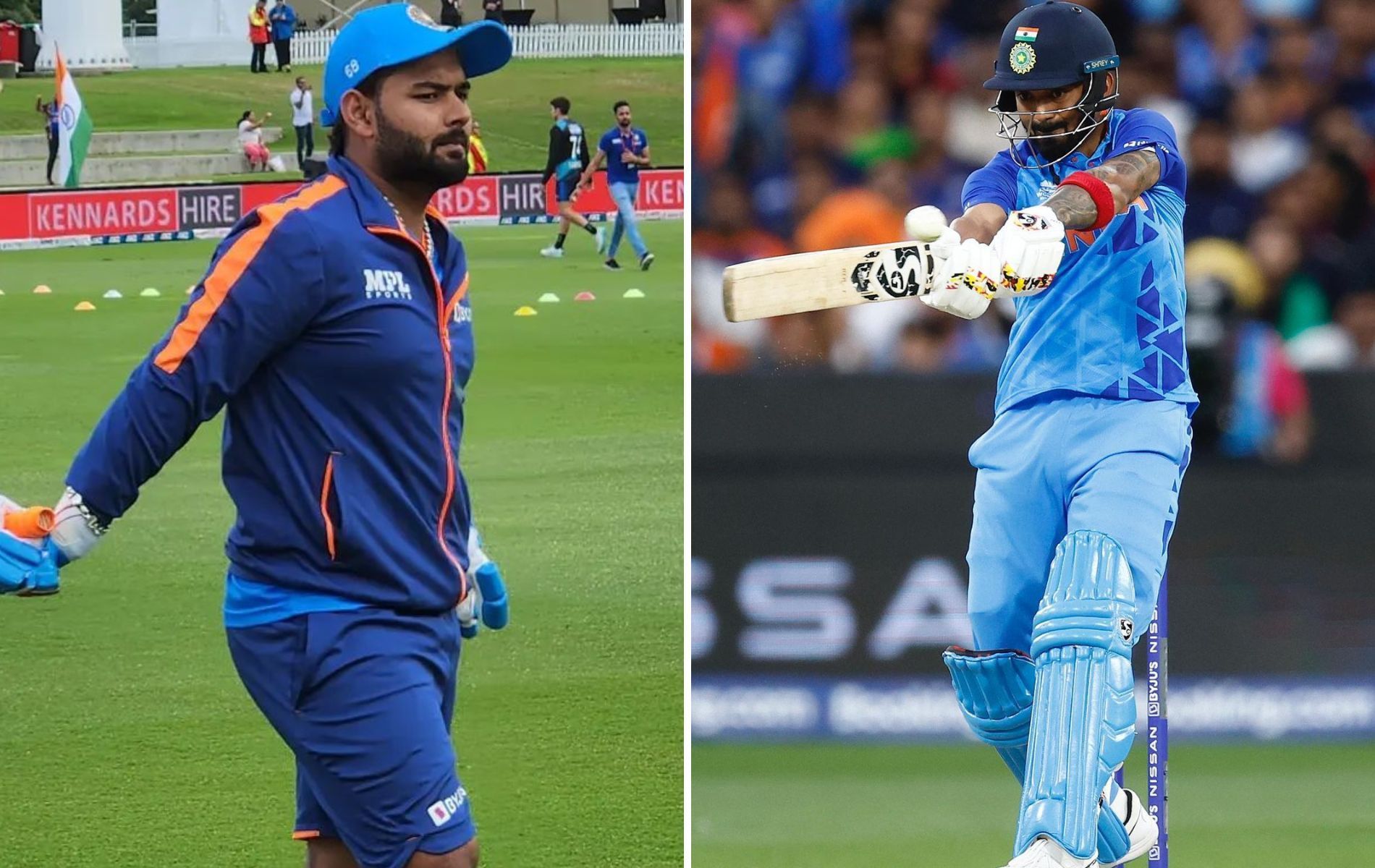 KL Rahul (L) and Rishabh Pant (R). (Pics: Instagram)