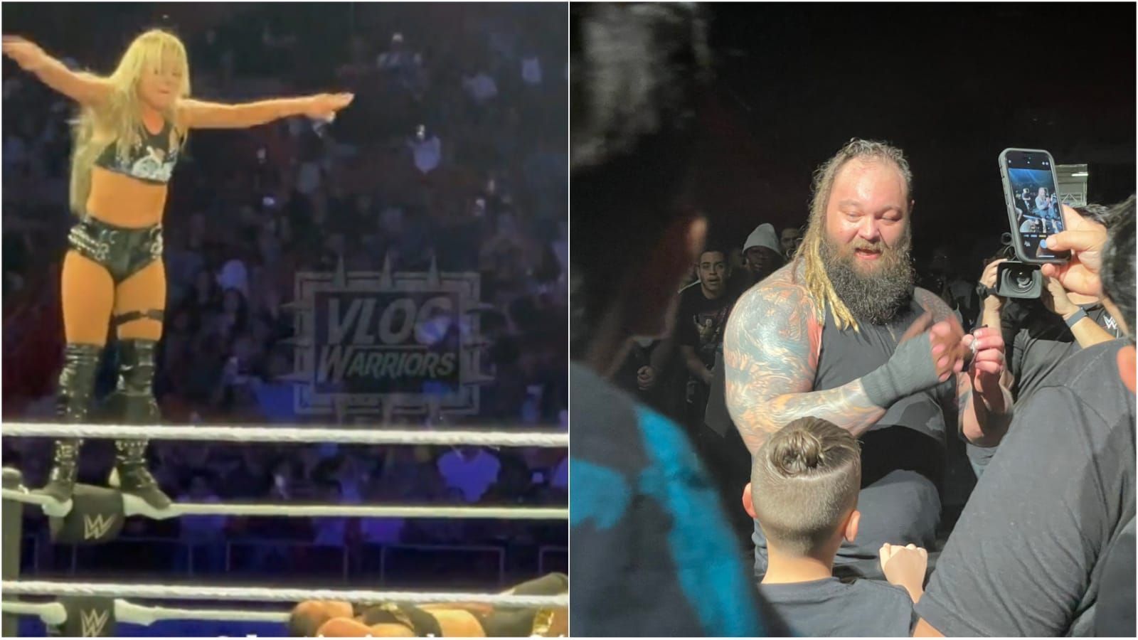 Liv Morgan (left) and Bray Wyatt (right)