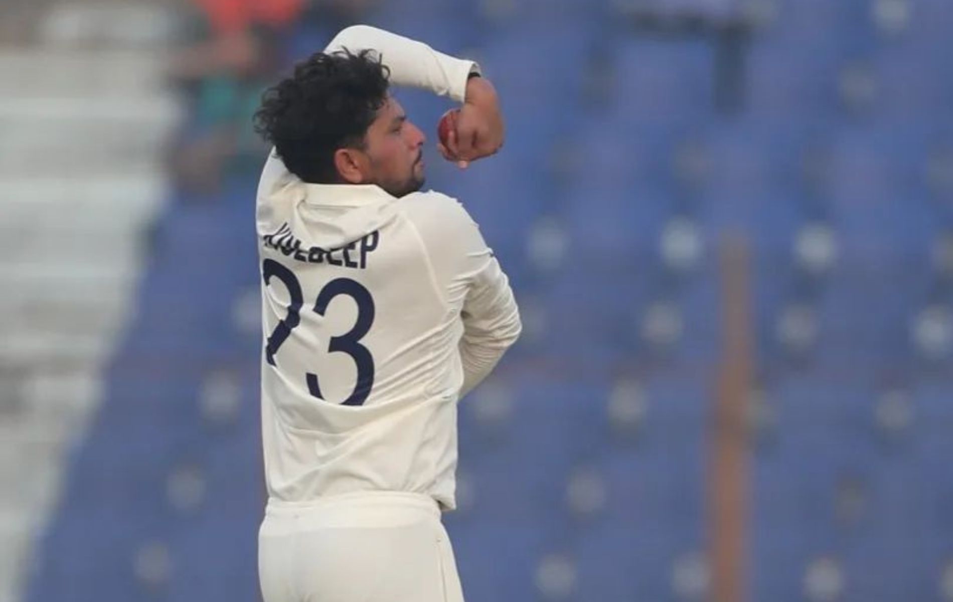 Kuldeep Yadav in action. (Pic: Twitter)