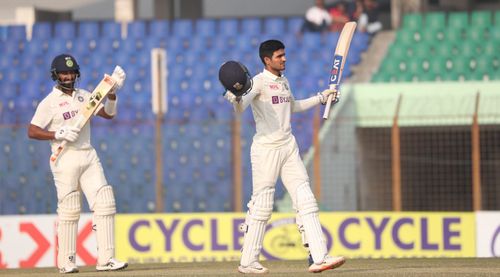 Cheteshwar Pujara and Shubman Gill scored centuries in the Chattogram Test. [P/C: BCCI]