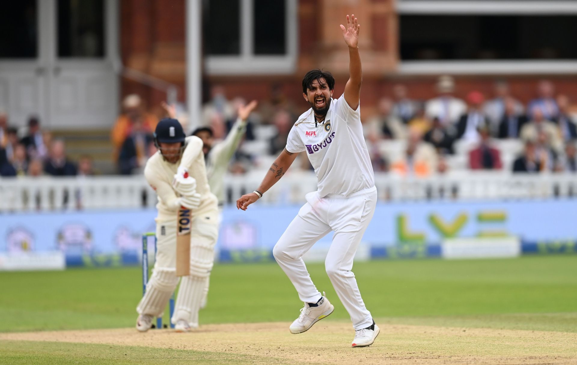 Ishant Sharma in action during the England v India - Second LV= Insurance Test Match.