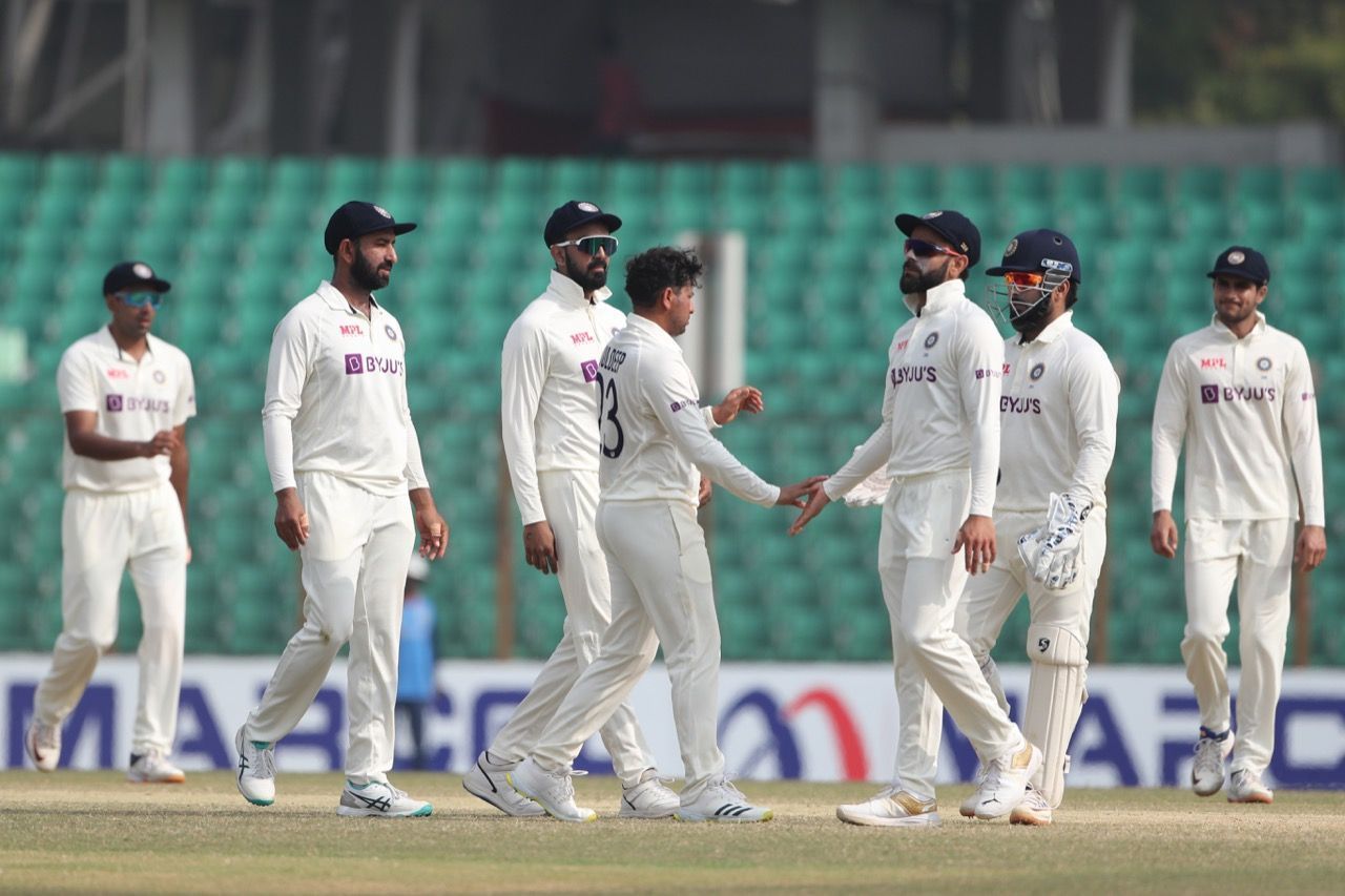 Kuldeep Yadav was the Player of the Match in the first Test against Bangladesh. [P/C: BCCI]