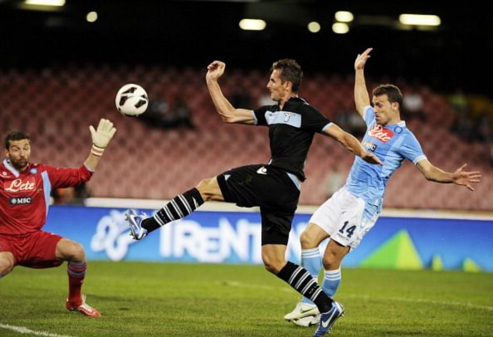 Miroslav Klose in action for Lazio in 2012.