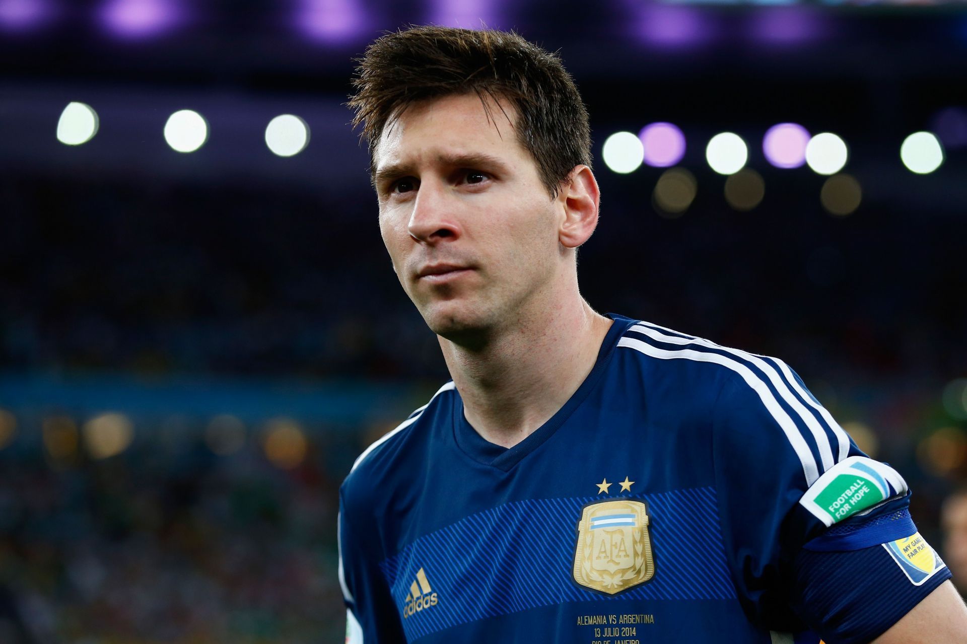 The Argentine hero missed out on World Cup glory in 2014.