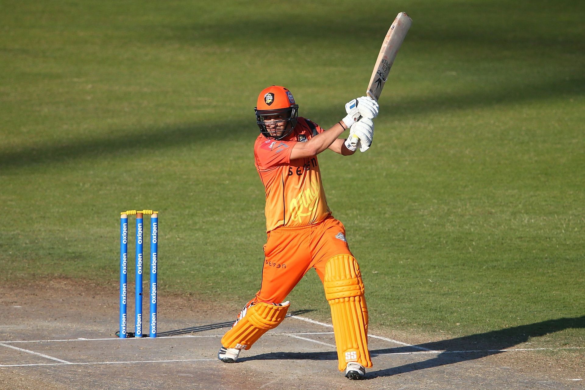 Hasan Raza in action during a domestic tournament