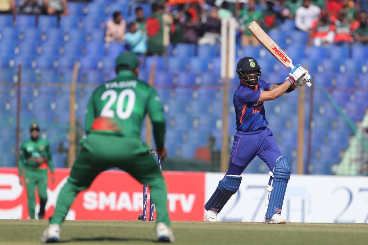 Virat Kohli scored a century in the third ODI against Bangladesh. [P/C: BCCI/Twitter]