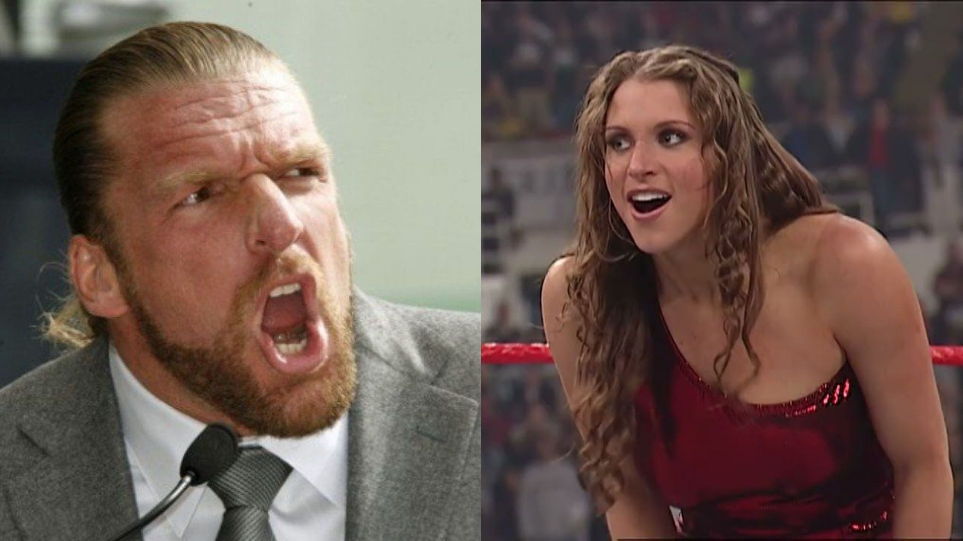 WWE CCO Triple H (left) and WWE Chairwoman &amp; Co-CEO Stephanie McMahon (right)