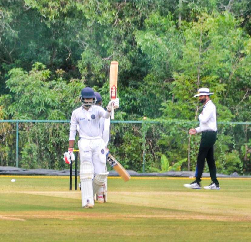 Aniketh Reddy is pretty solid with the bat as well