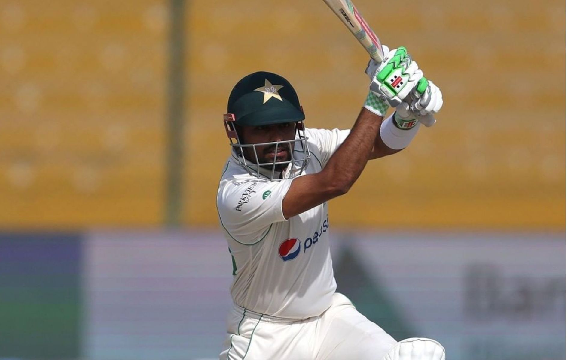 Pakistan captain Babar Azam in action. (Pic: Getty)