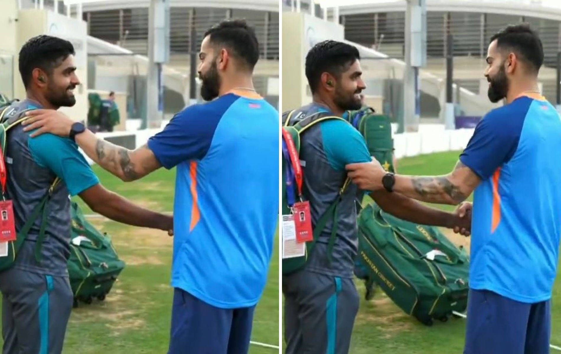 Babar Azam (L) and Virat Kohli (R). (Pics: Twitter)