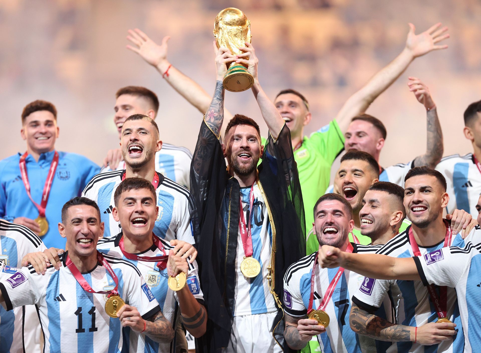 The Argentine won the World Cup with Argentina on Sunday