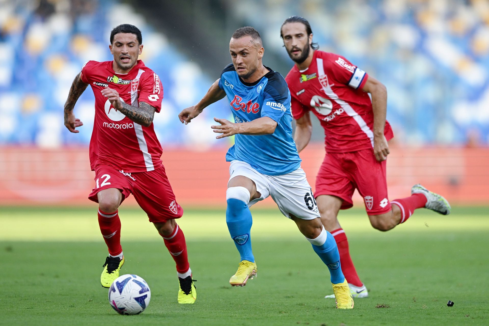 Stanislav Lobotka (centre) is wanted at the Santiago Bernabeu