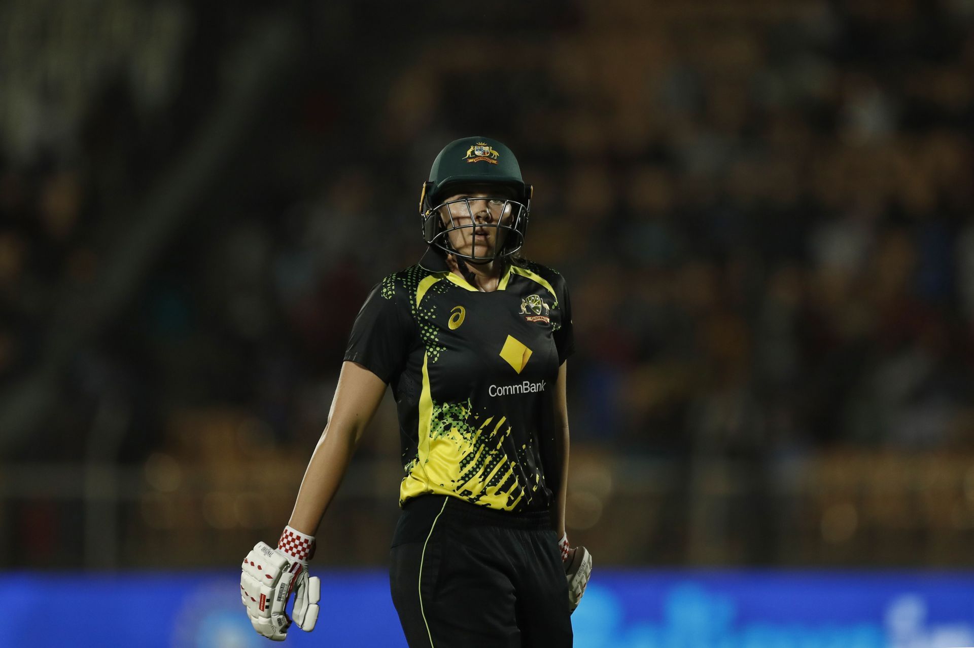 Tahlia McGrath in action during the India v Australia - T20 Series: Game 3