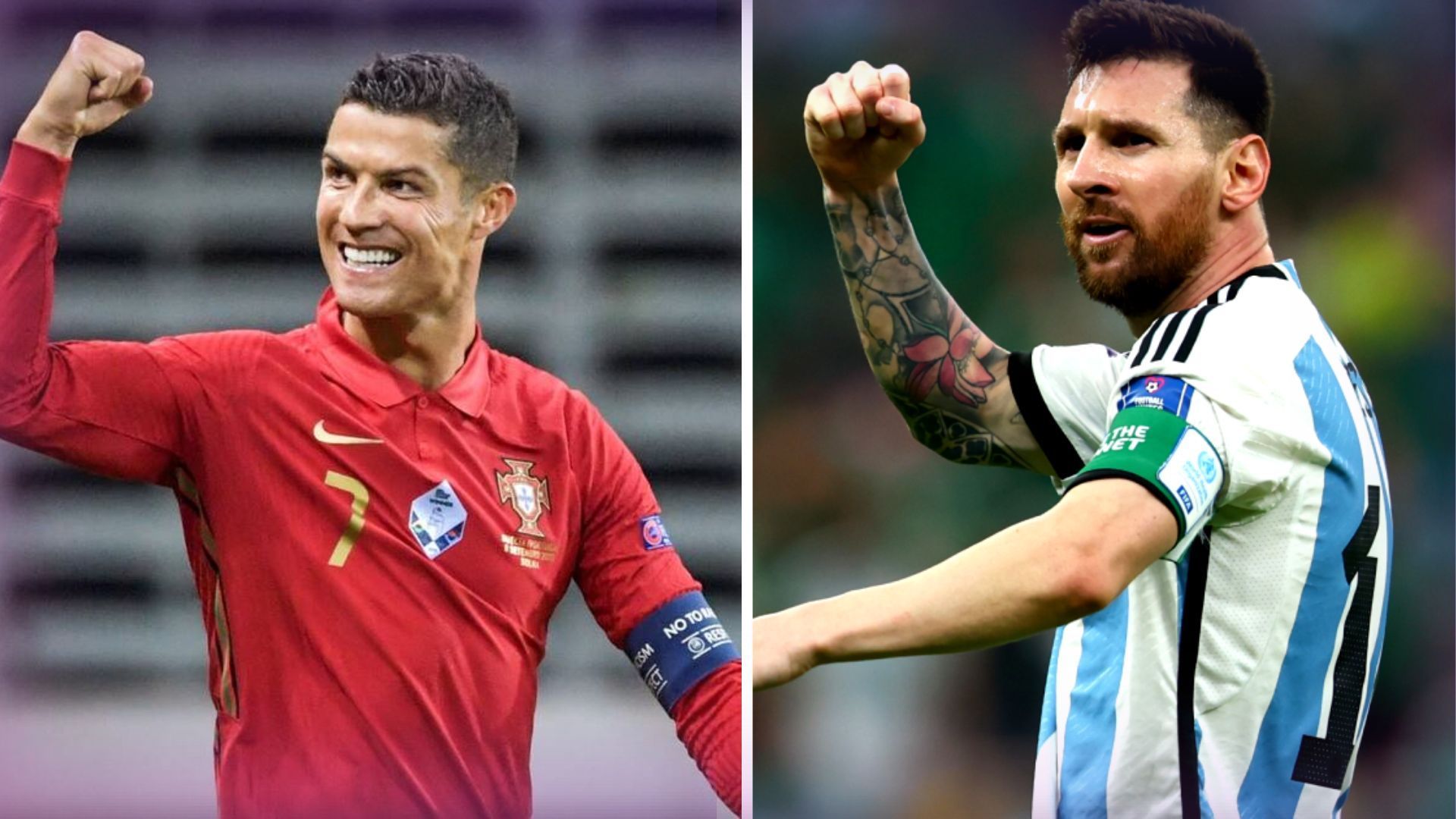 Football superstars Christiano Ronaldo and Lionel Messi