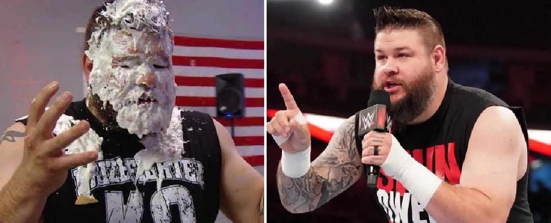 Who threw the pie at Kevin Owens?