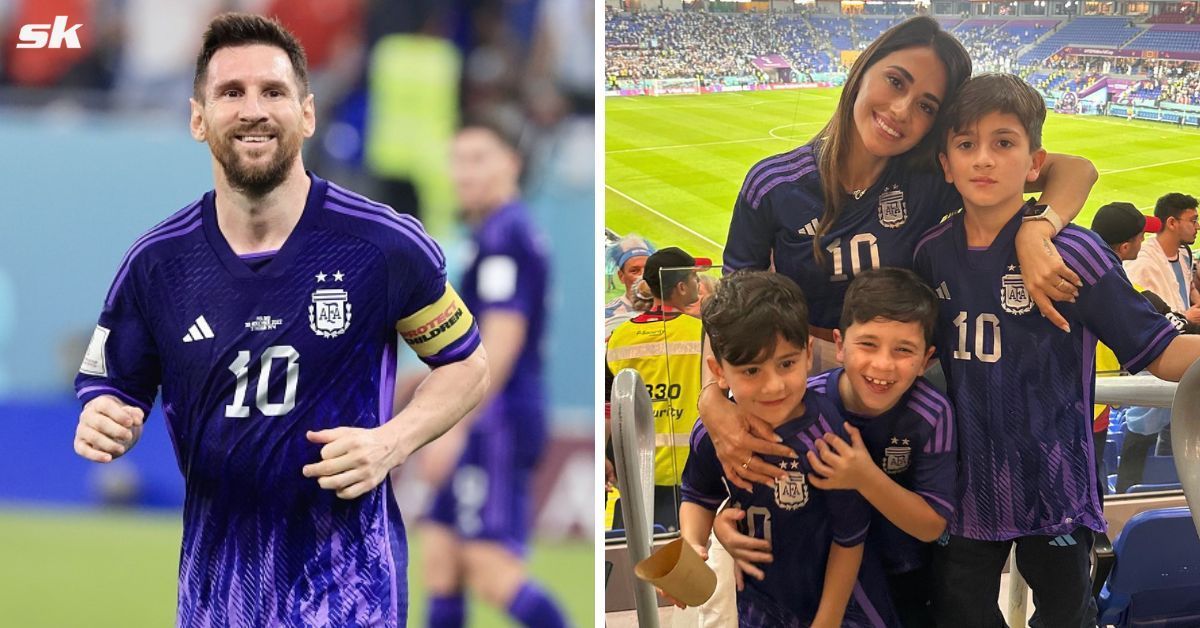 The Messi family watched on as Argentina sealed Group C