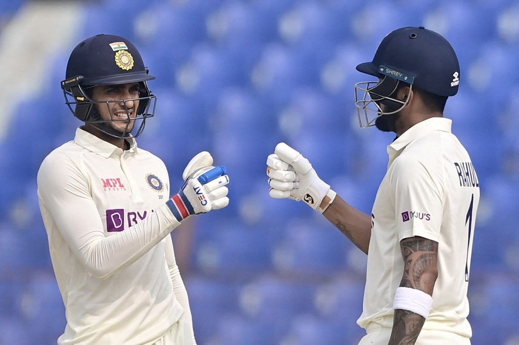 Shubman Gill and KL Rahul have had contrasting returns with the bat in the first Test against Bangladesh. [P/C: Twitter]
