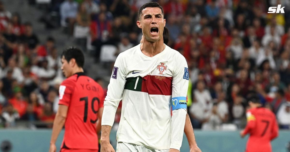 Ronaldo left the pitch in anger 