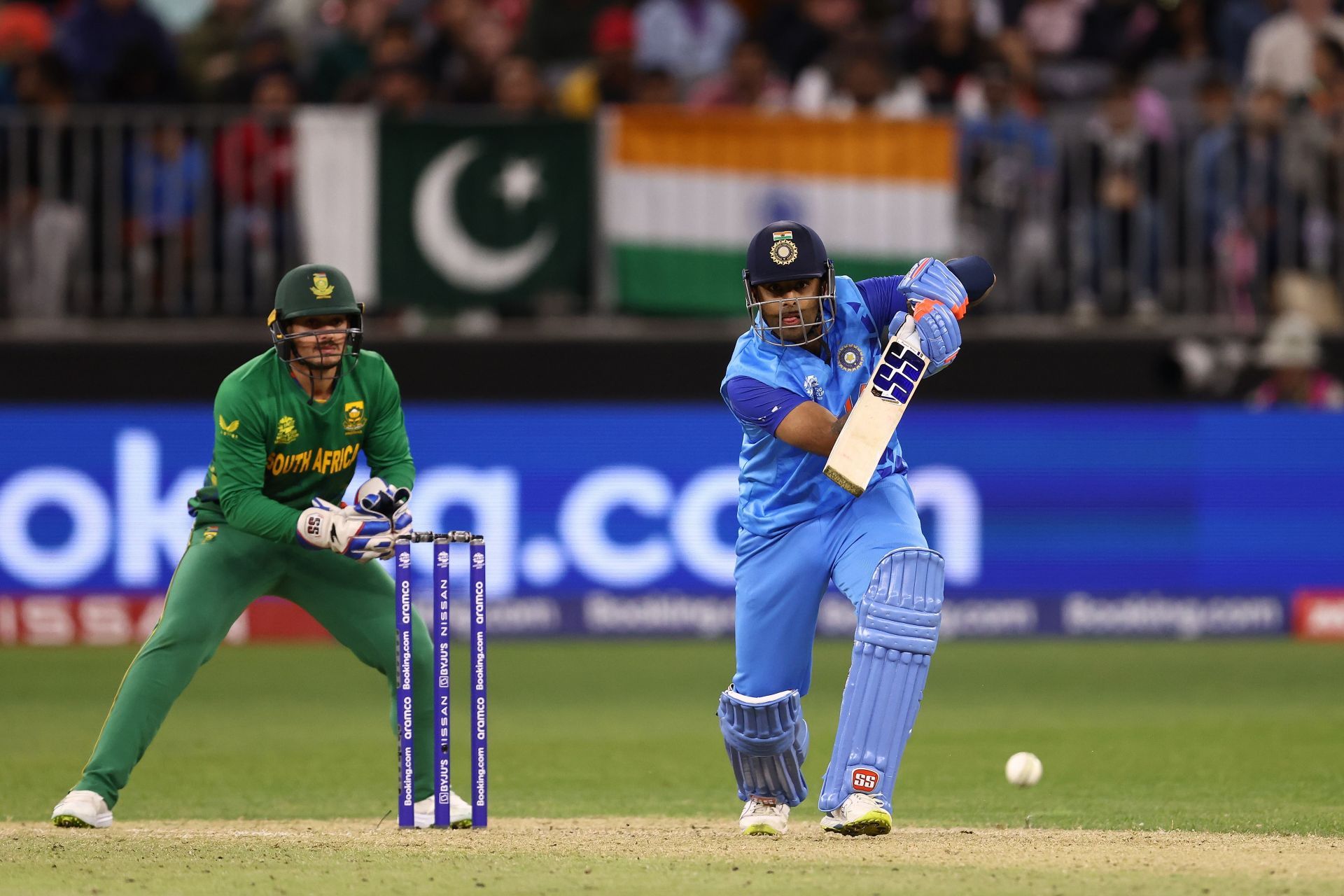 Suryakumar Yadav was the one-man show with the bat for India in Perth. Pic: Getty Images