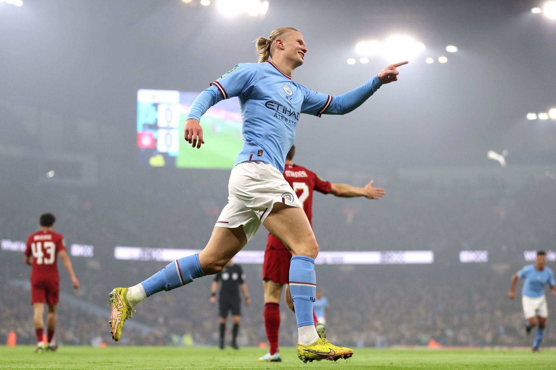 Erling Haaland marked his return with a goal for Manchester City versus Liverpool in the EFL Cup.
