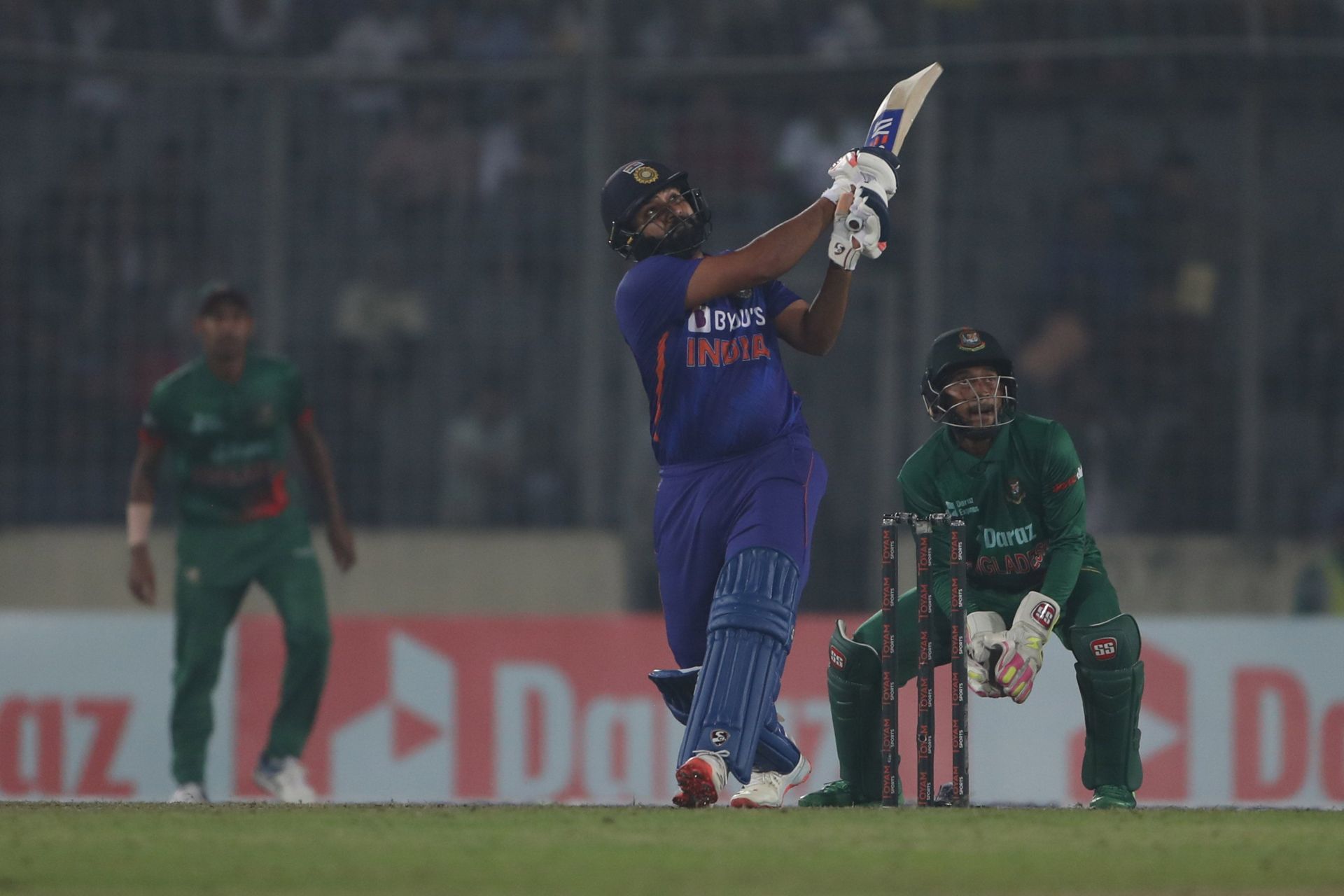 Rohit Sharma scored a blazing half-century in the second ODI against Bangladesh. [P/C: BCCI/Twitter]