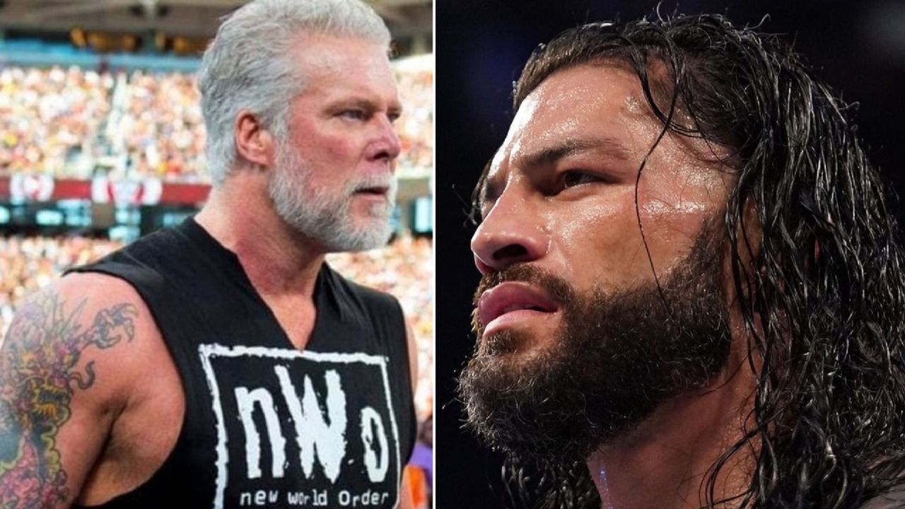 Kevin Nash (left); Roman Reigns (right)