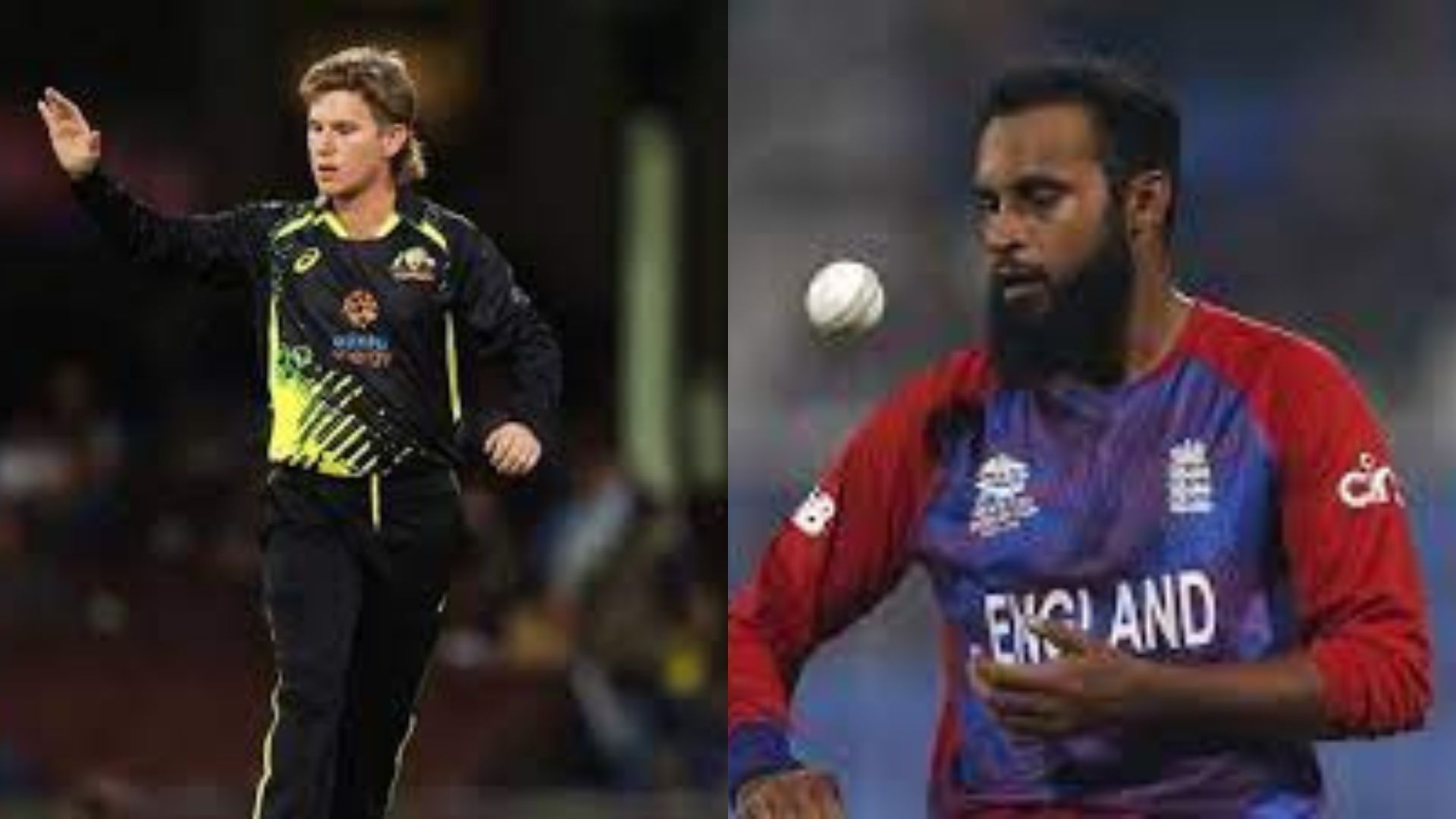 Adam Zampa (L) and Adil Rashid (P.C.:Twitter)