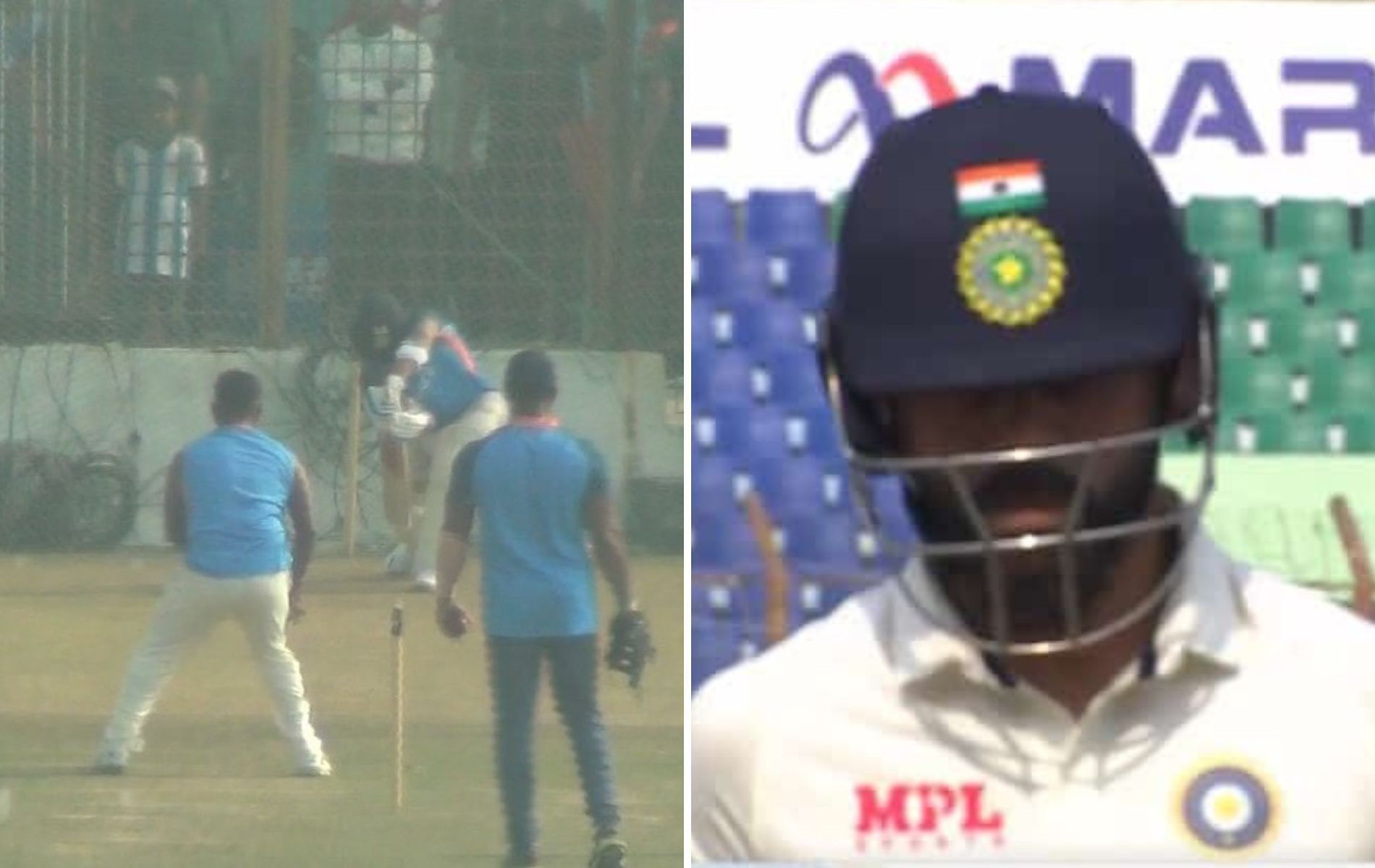 Virat Kohli was out for just one run on Wednesday. (Pics: SONY/Twitter)