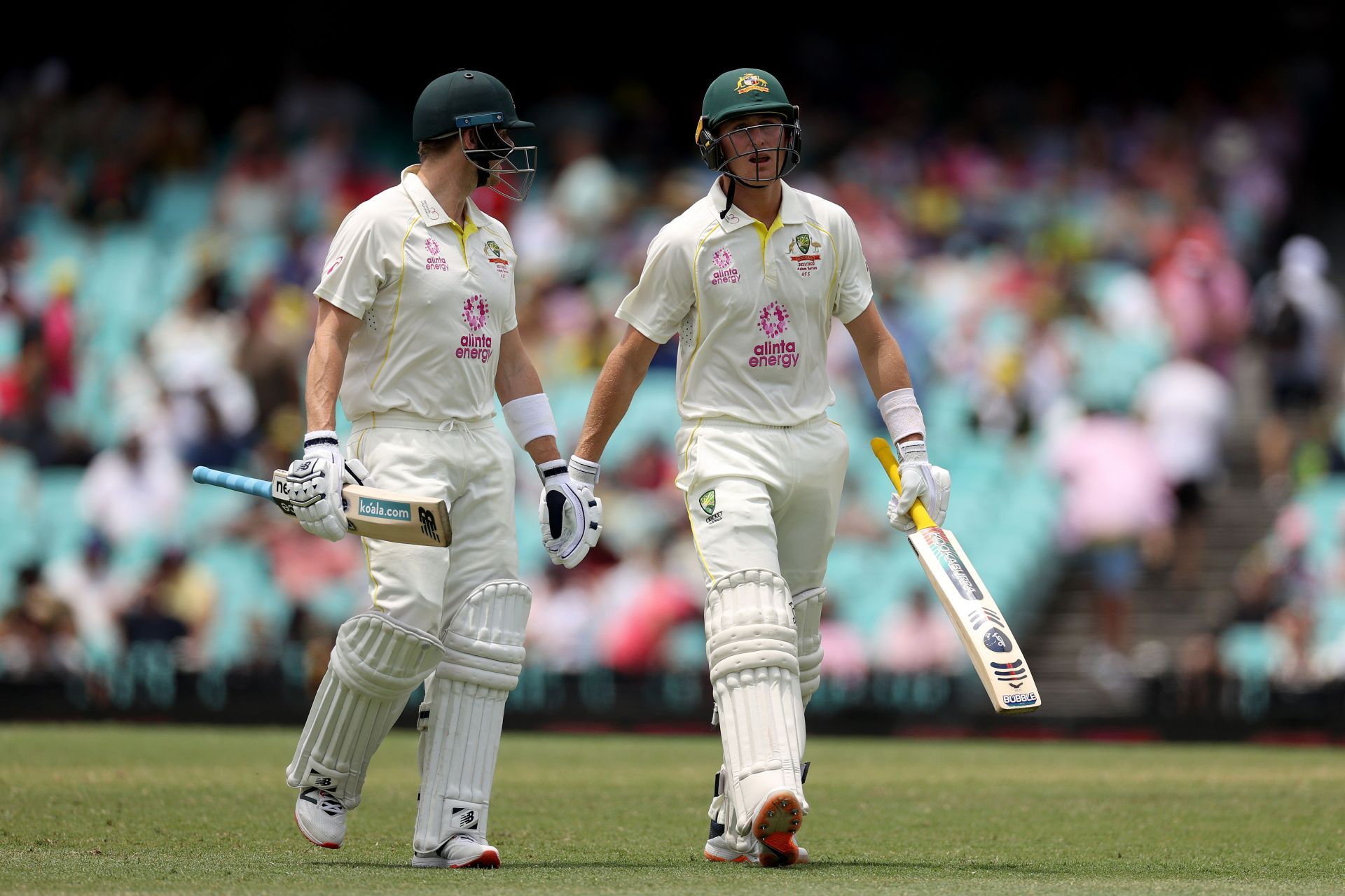 Steven Smith (left) and Marnus Labuschagne. Pic: Getty Images