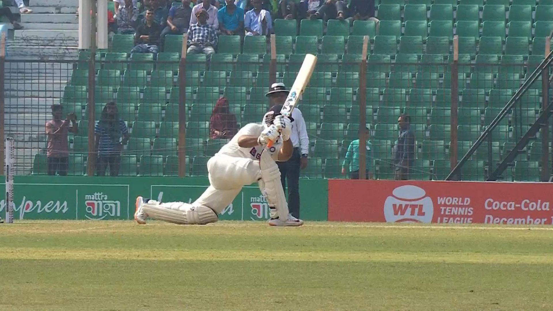Rishabh Pant has probably been the only batter in the current Indian Test line-up who has shown the willingness to bat fearlessly. (P.C.:Twitter)