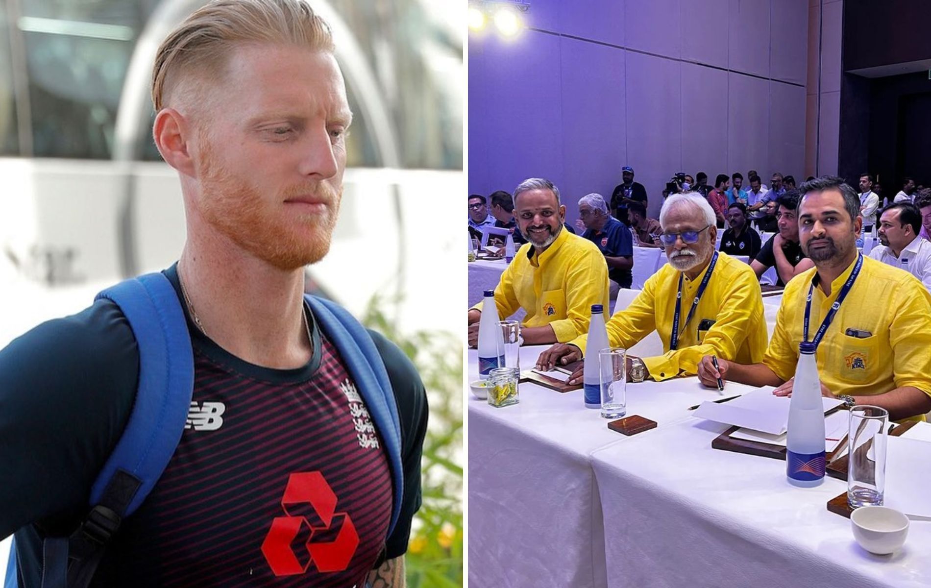 Ben Stokes (L). (Pics: Instagram)