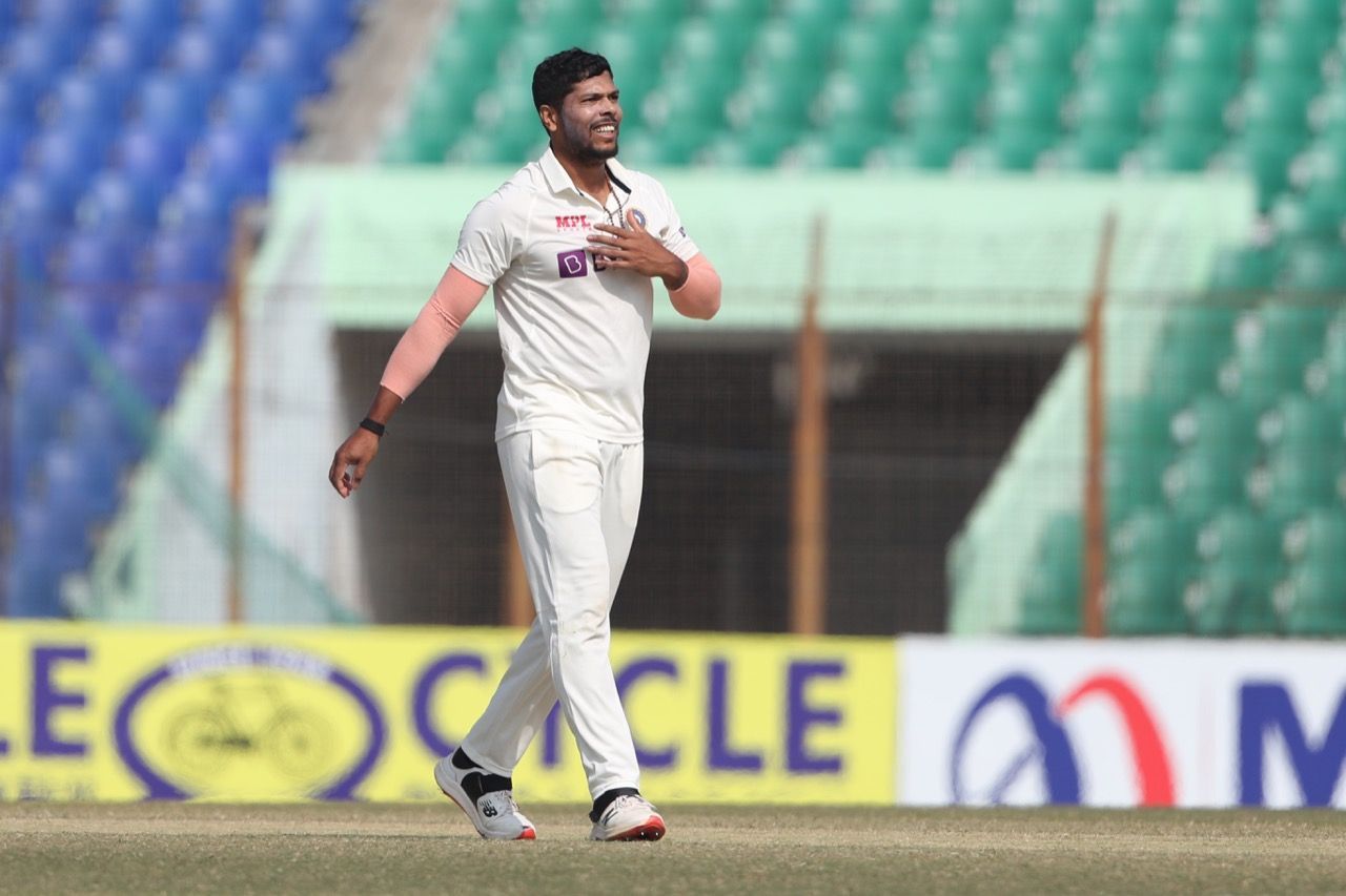 Umesh Yadav gave India the first breakthrough on Day 4 of the Chattogram Test. [P/C: BCCI]