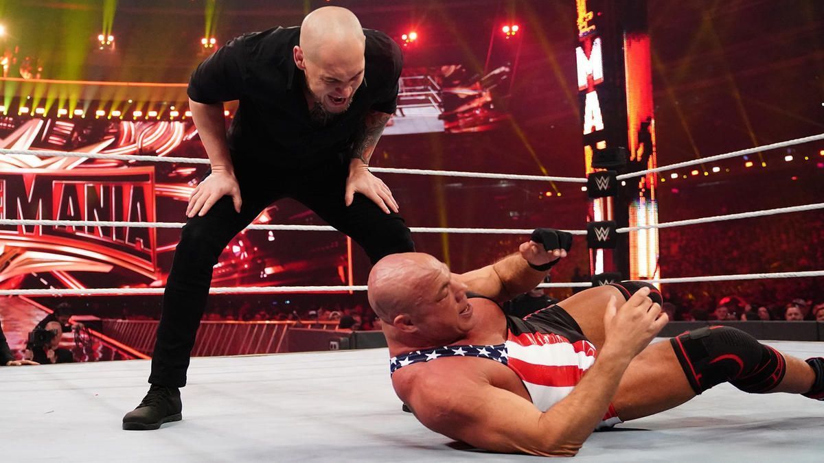 Baron Corbin retired Kurt Angle at WrestleMania 35