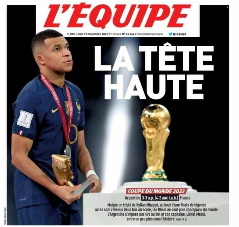 L'Equipe newspaper (Source: BBC)