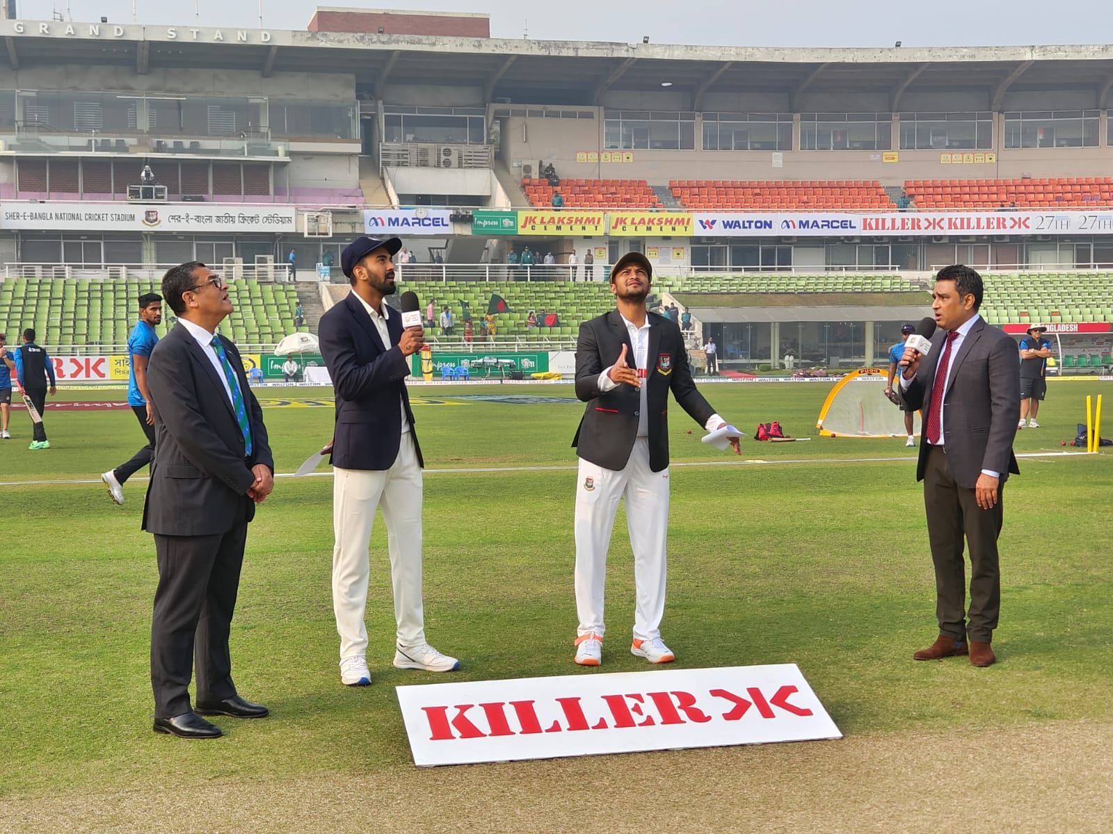 BAN vs IND, 2nd Test Toss (Photo - BCCI)