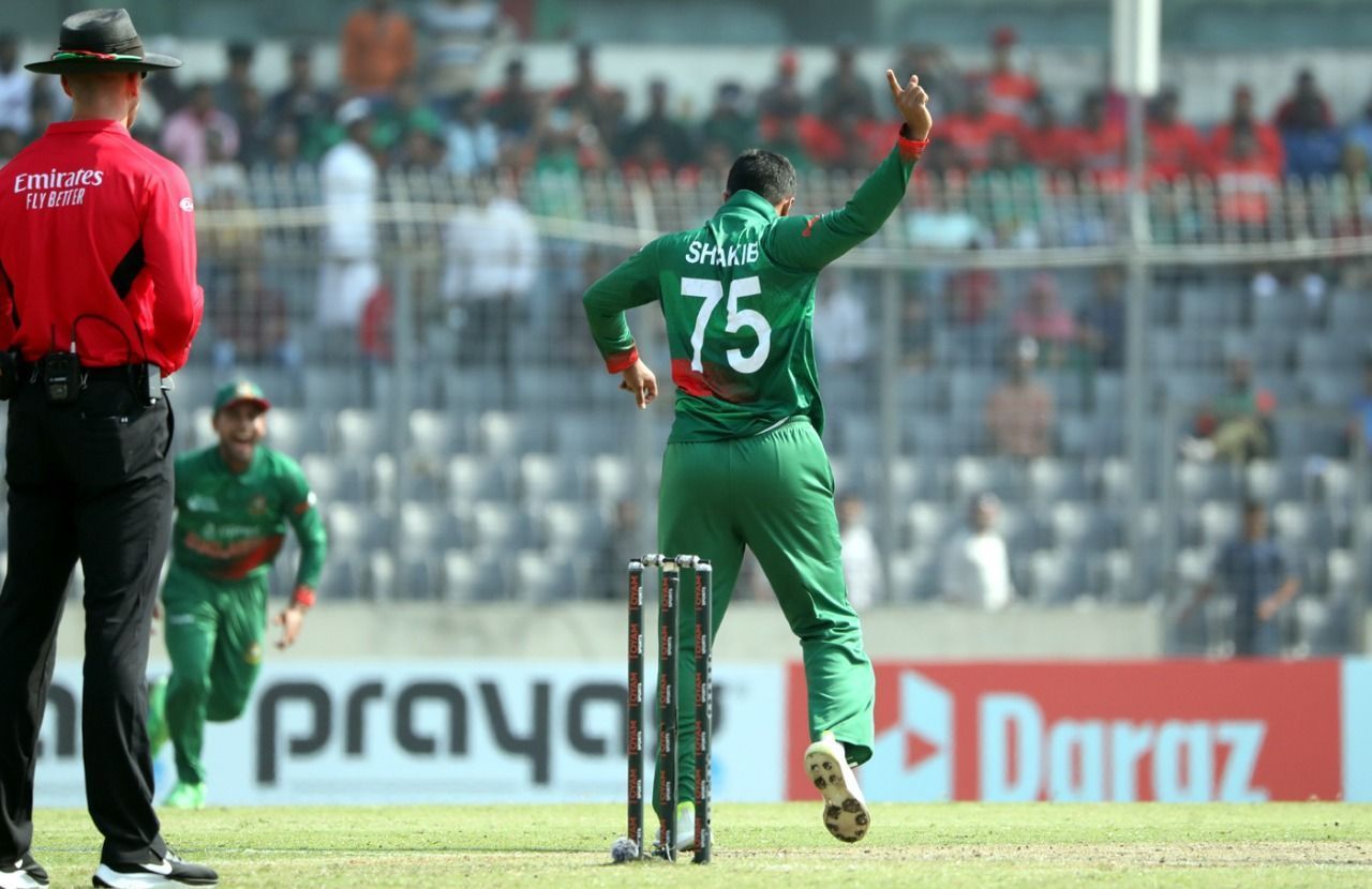 Shakib Al Hasan ran through the Indian batting lineup in the first ODI. [P/C: Bangladesh Cricket]