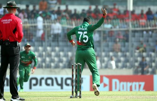 Shakib Al Hasan ran through the Indian batting lineup in the first ODI. [P/C: Bangladesh Cricket]