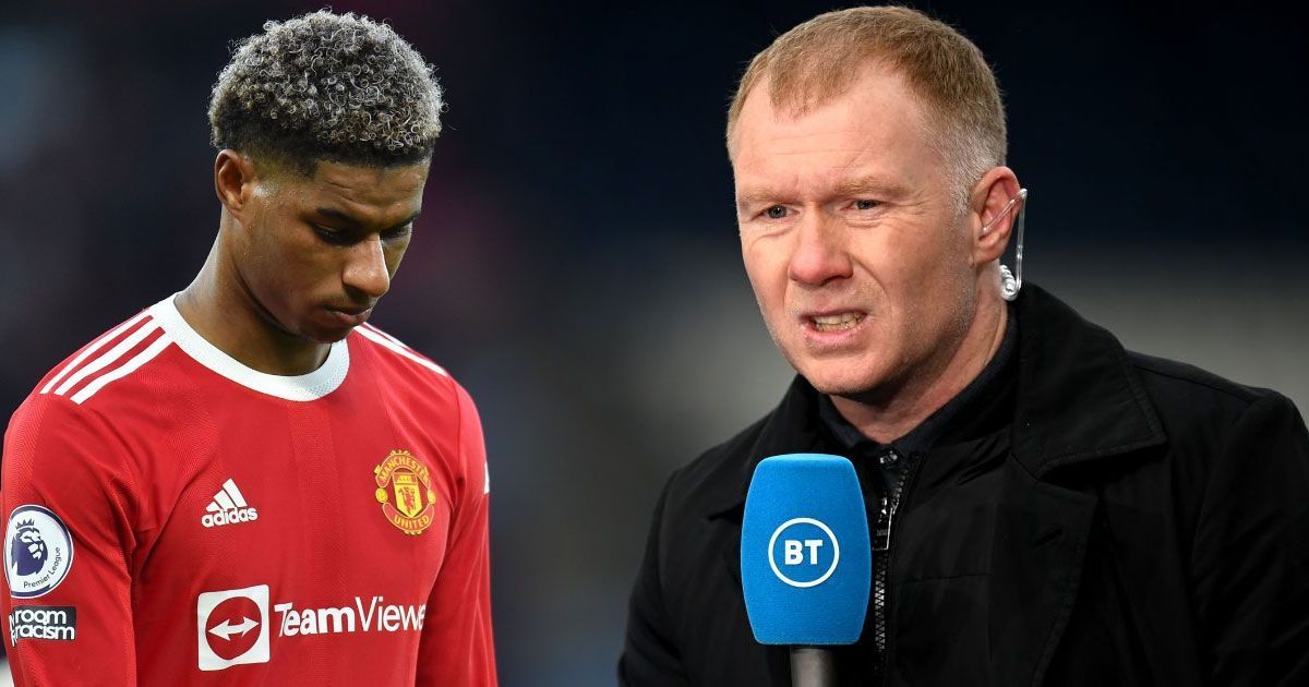 Scholes reacts to Rashford