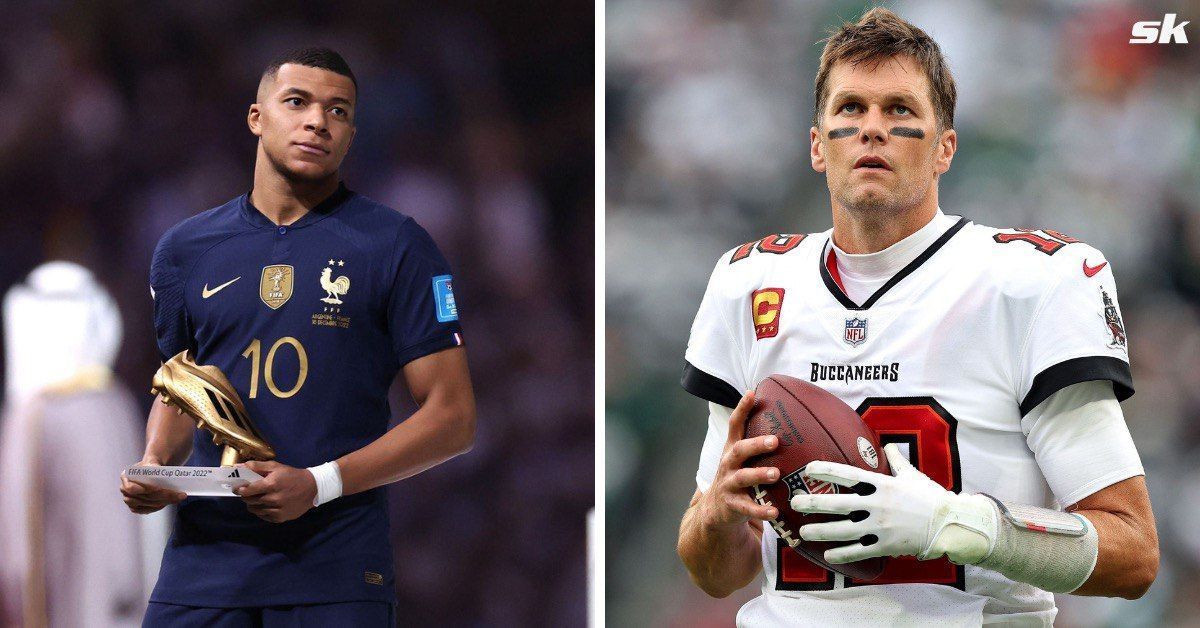 Tom Brady consoles Kylian Mbappe after World Cup disappointment