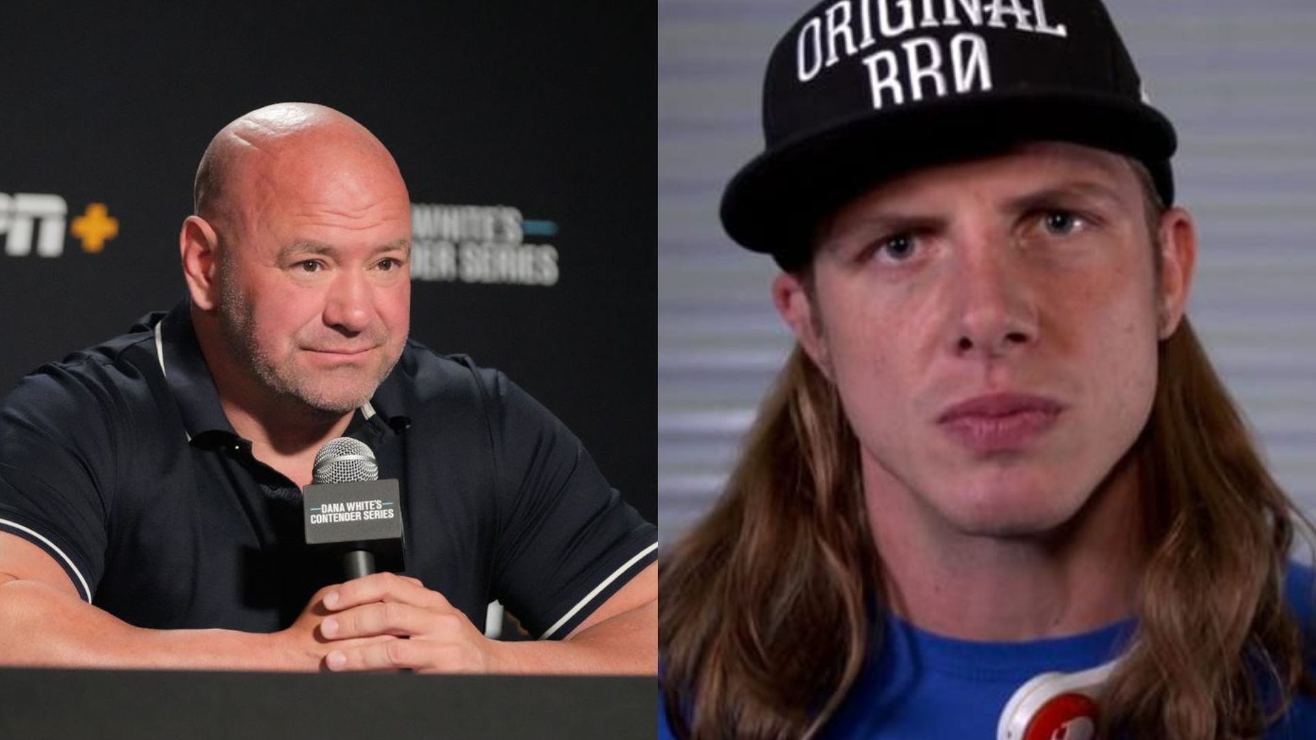 UFC President Dana White and WWE star Matt Riddle