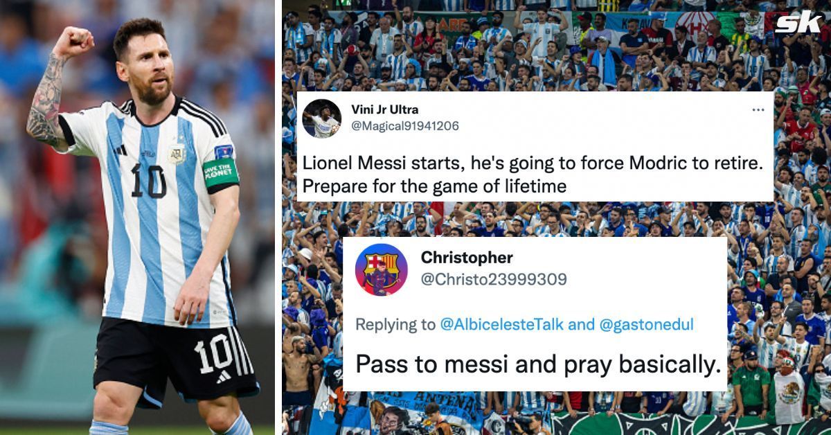 Argentina fans are looking forward to a Lionel Messi master class against Croatia in the FIFA World Cup