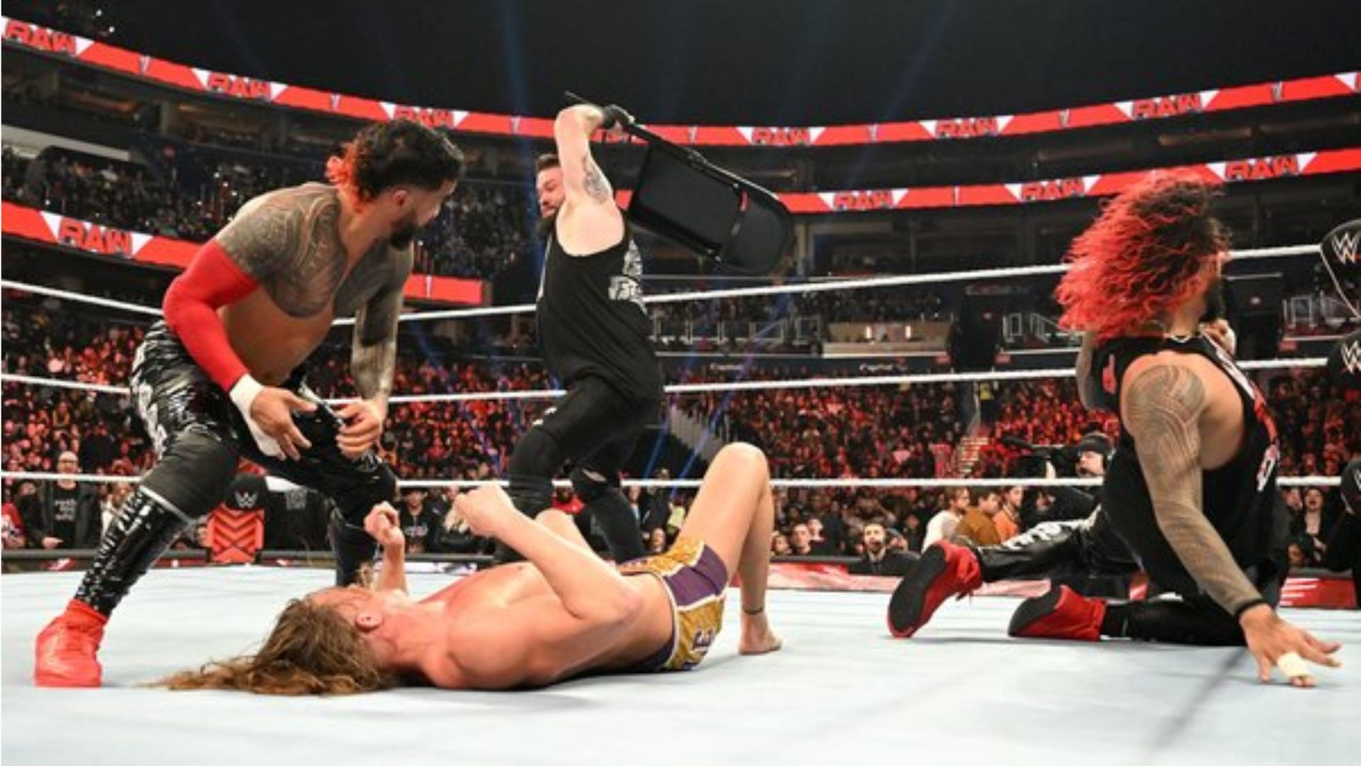 Kevin Owens tagged alongside Riddle in a losing effort against The Usos on Dec. 5, 2022