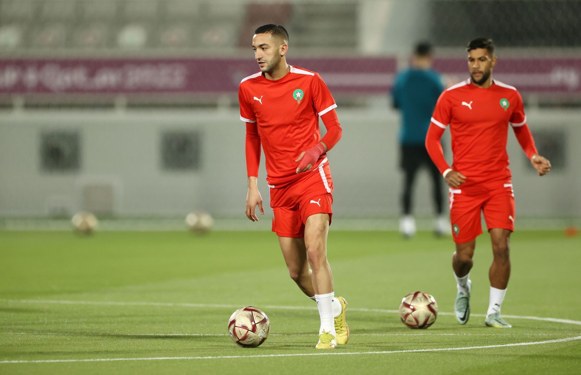 Hakim Ziyech (left) has admirers at the San Siro.