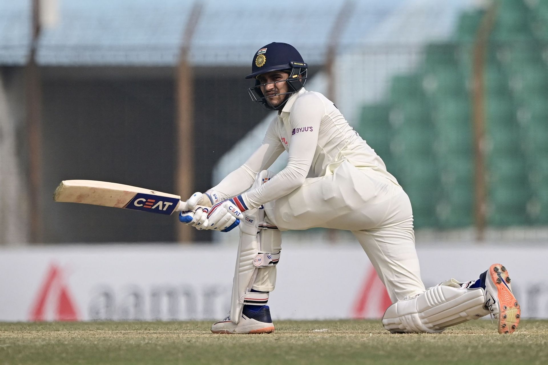 Shubman Gill scored his first Test hundred. (Credits: Twitter)