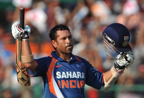 Sachin Tendulkar was the first player to slam a one-day double hundred. Pic: Getty Images