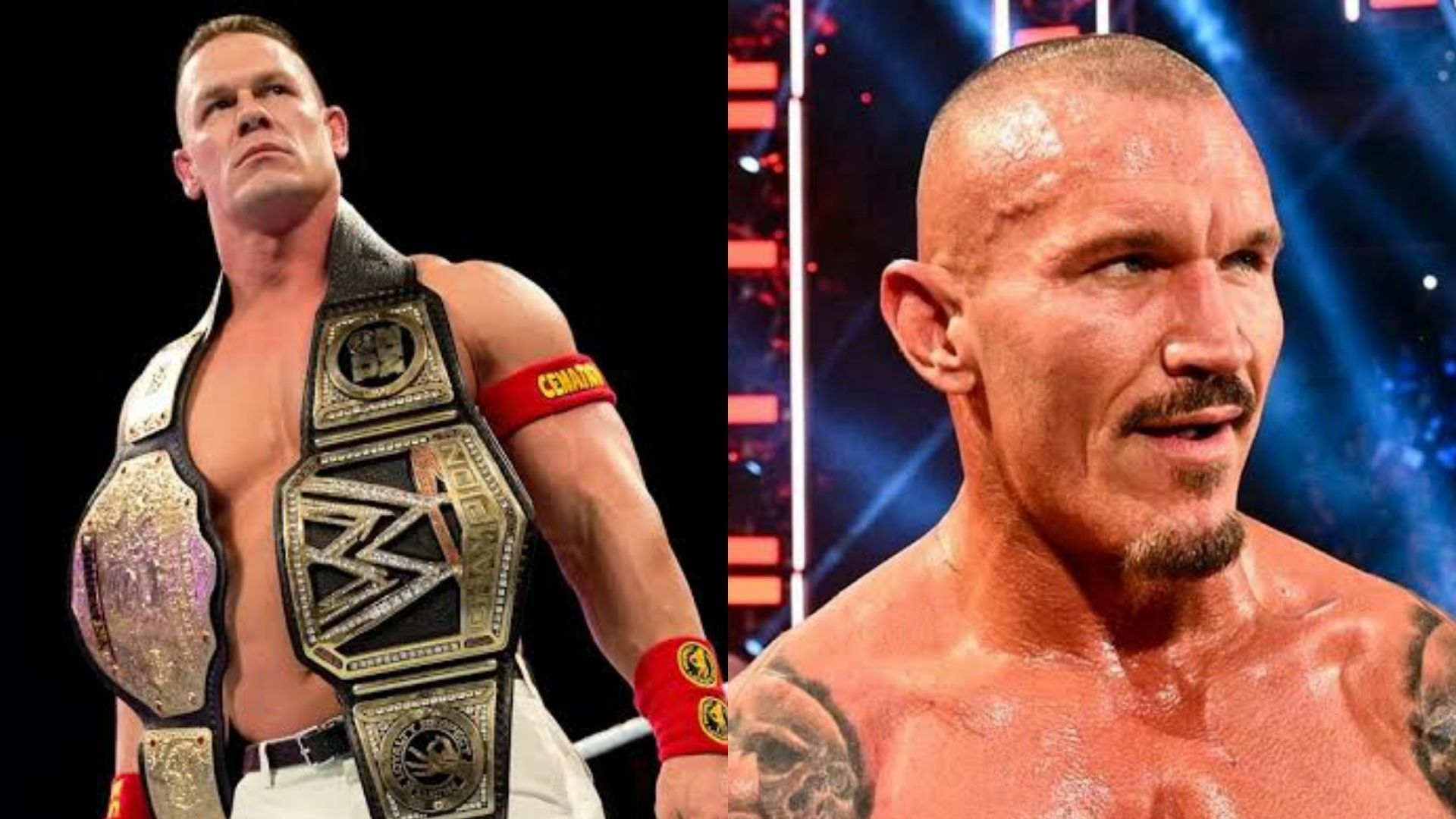 John Cena(left); Randy Orton(right)